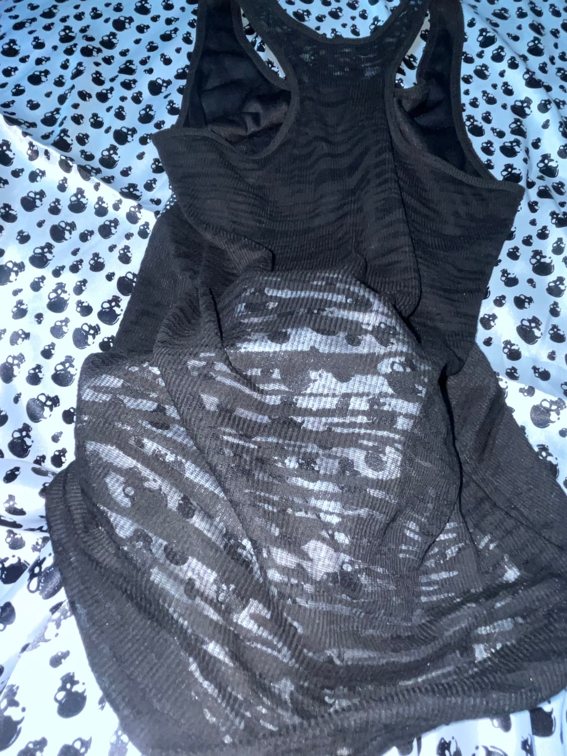 아케호무 펑크 해골 큐빅 나시 상품이미지4