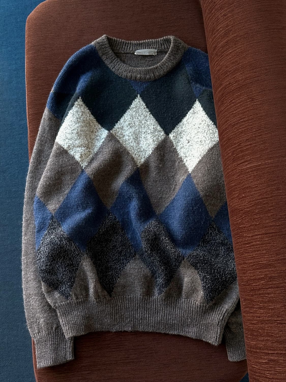 Design pattern wide knit P/O 상품이미지3