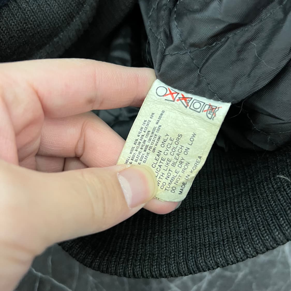 나이키 90s 삼나스포츠 배색 모직 스타디움 바시티 자켓 상품이미지5