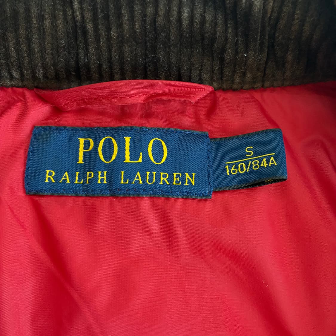 Polo  폴로 랄프로렌 신형 레드 코듀로이 퀼팅 자켓 상품이미지6