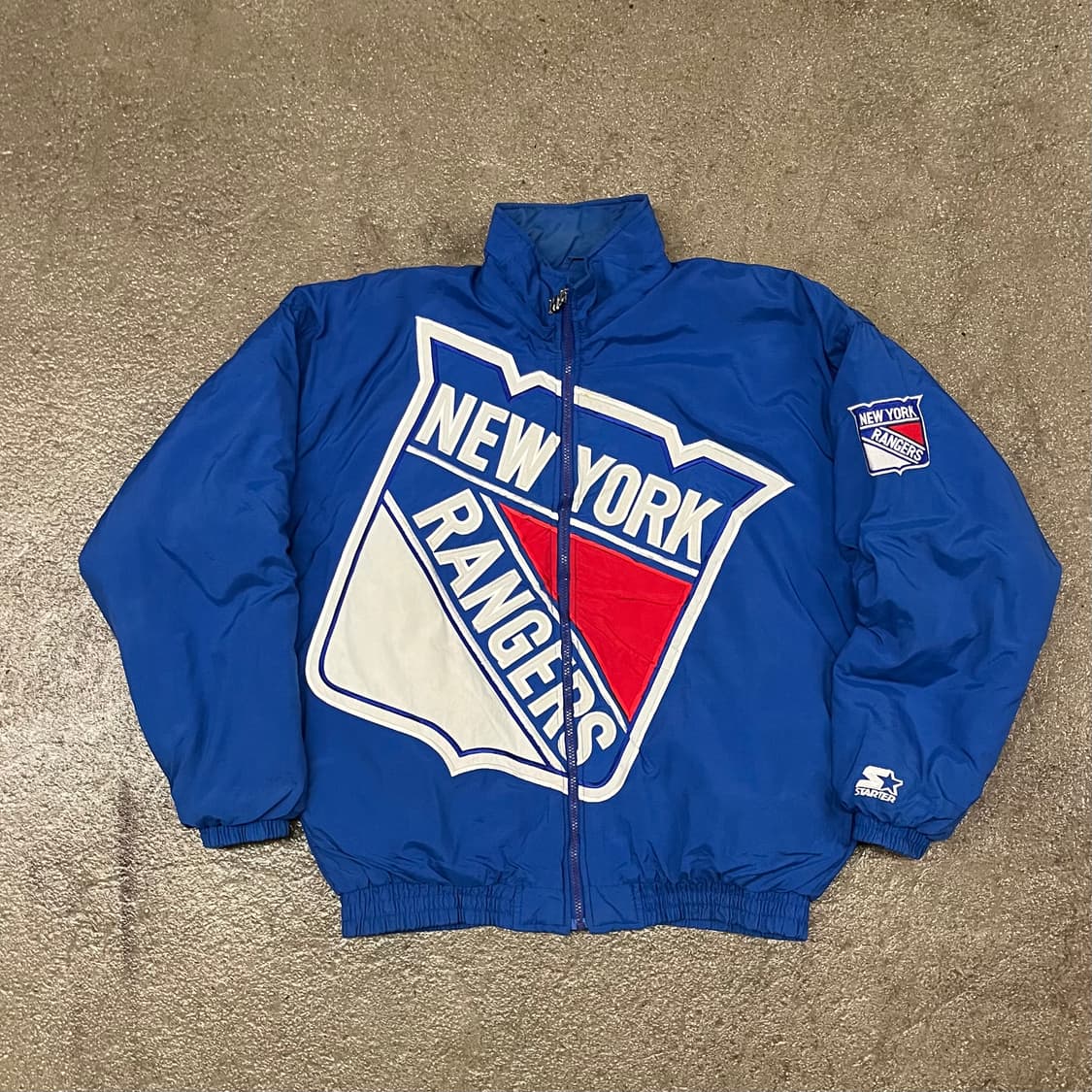 90s 스타터 NHL 뉴욕 레인저스 자켓 (105-110) 상품이미지4