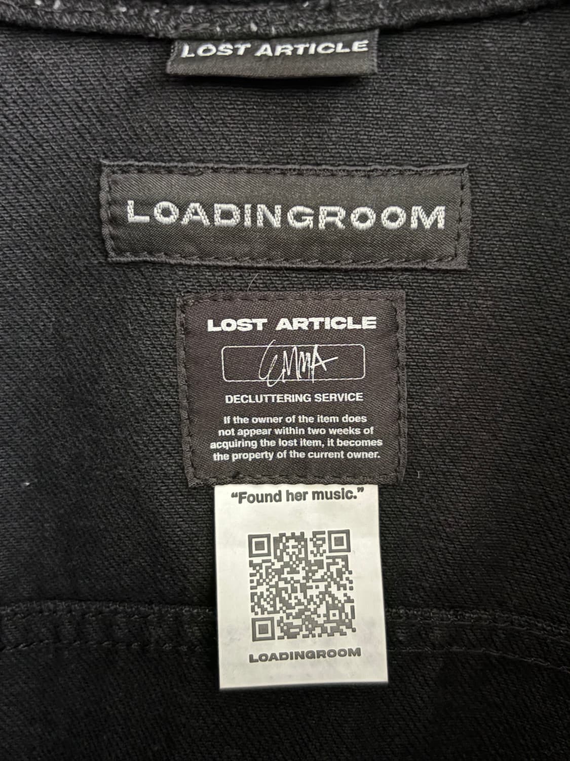 loading room 로딩룸 블랙 데님 자켓 상품이미지7