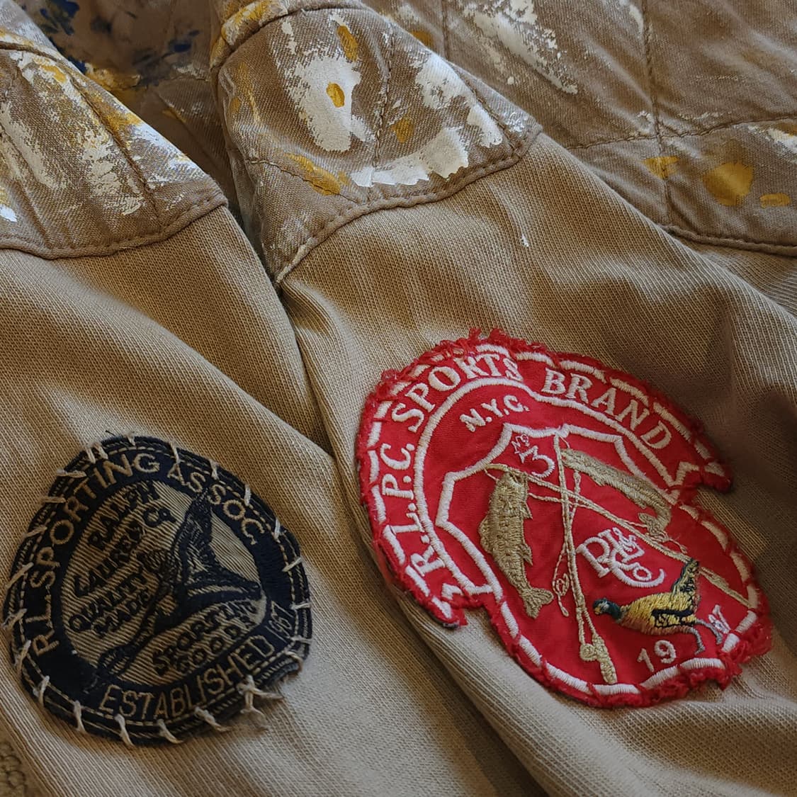 00s 폴로 랄프로렌 긴팔 카라티 럭비 맨투맨 애니멀 프린팅 사파리 M 상품이미지10