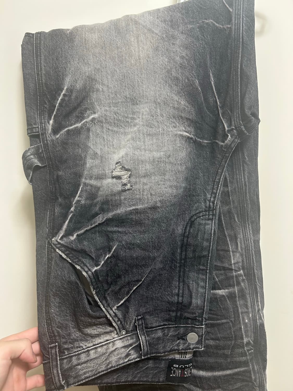 에모스탠스클럽 워시드그레이 와이드배기진 2사이즈emostanceclub 상품이미지4