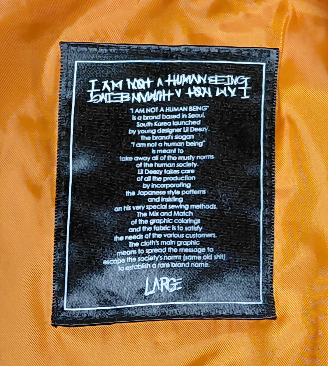 아임낫어휴먼빙 자켓 L 상품이미지9