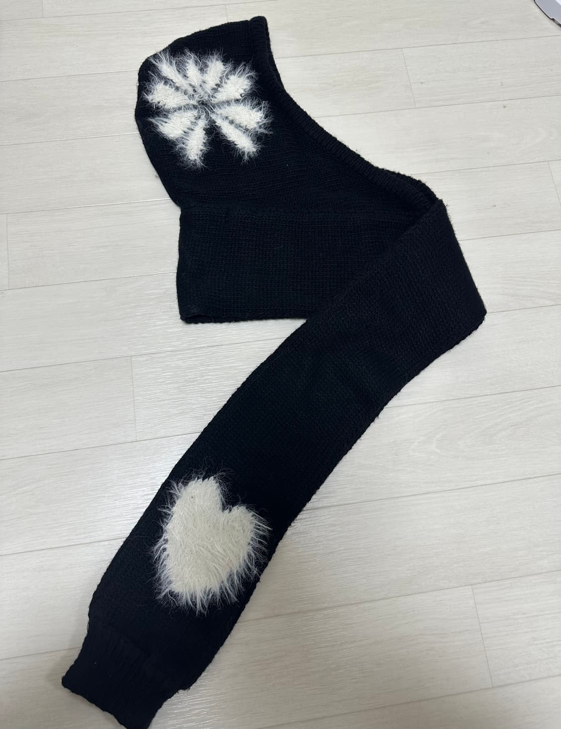 오픈와이와이 자카드 후드 머플러 (한소희 착용) 상품이미지6