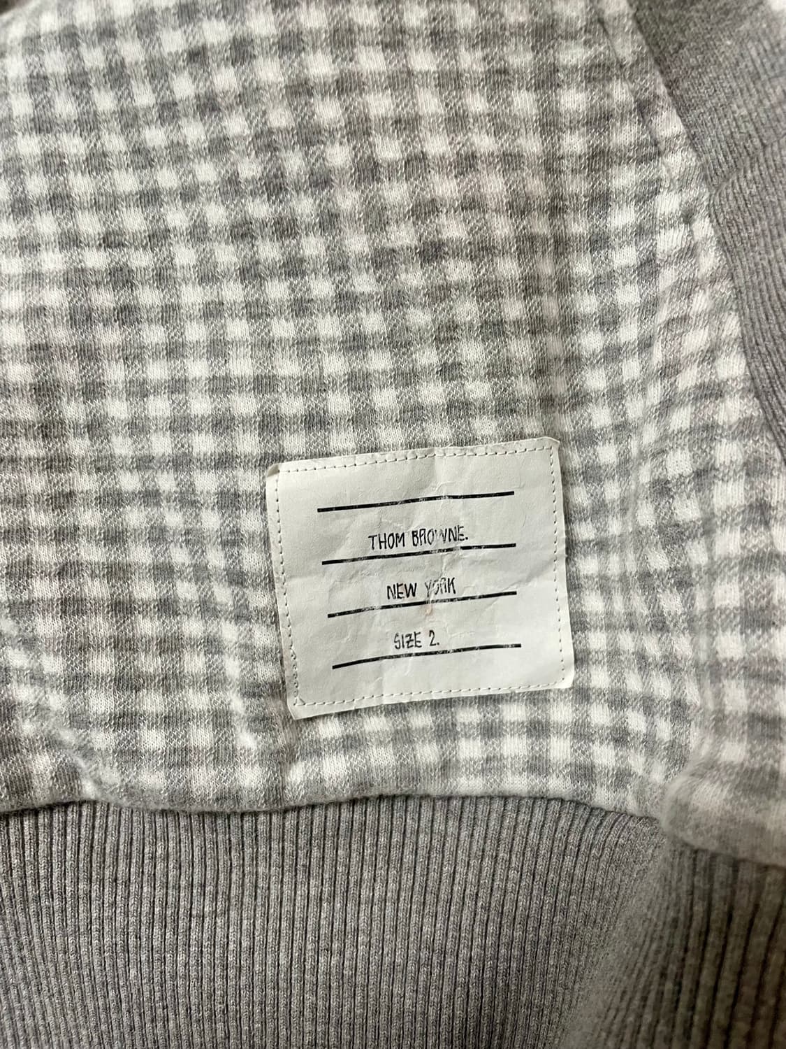 톰브라운 깅엄 체크 봄버 자켓 사이즈 2 정품 상품이미지4