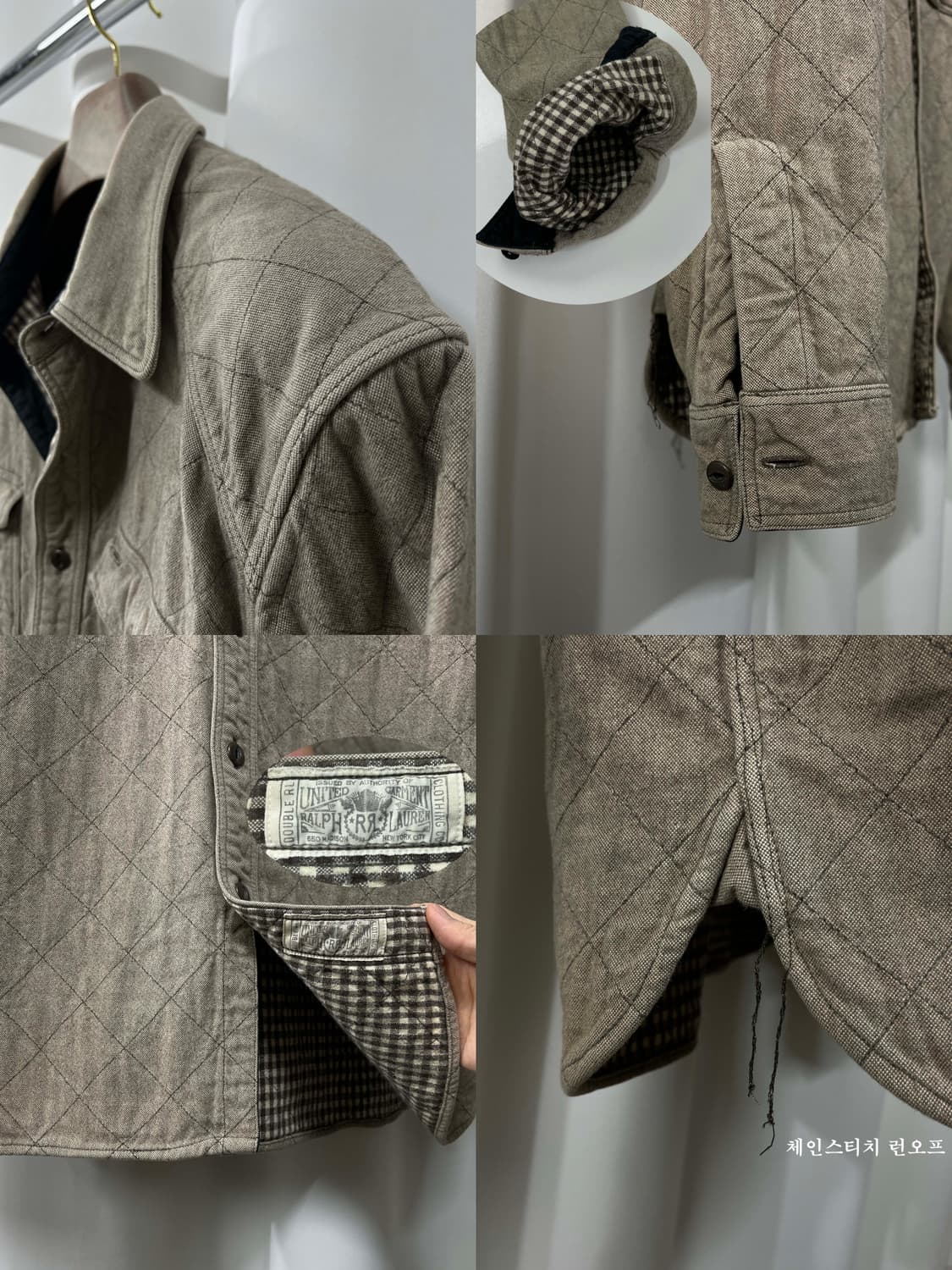 RRL 더블알엘 퀼티드 더블페이스 웨스턴 워크셔츠 자켓 상품이미지5