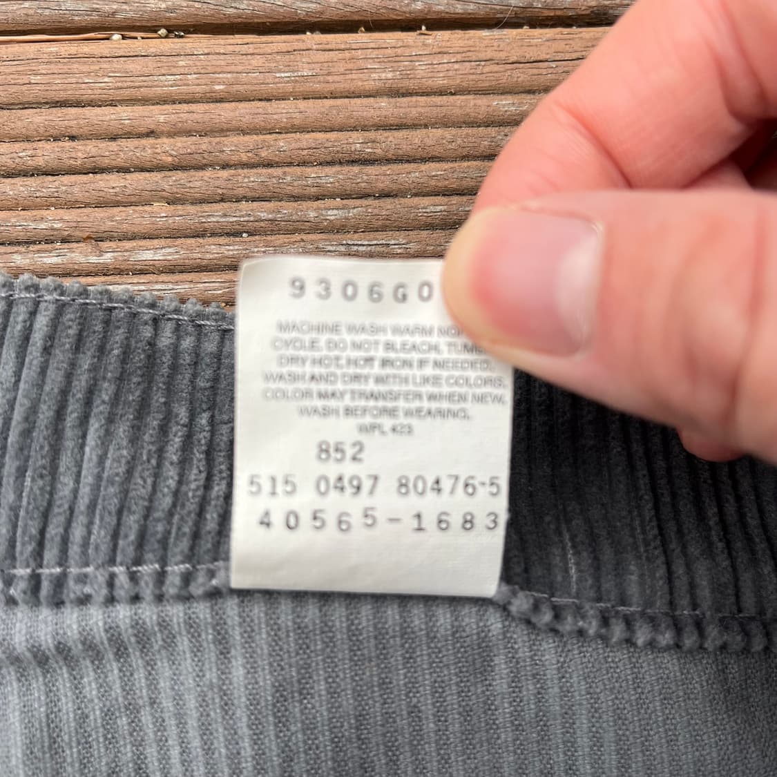 [33X34] 90s 빈티지 리바이스 565 코듀로이 상품이미지3