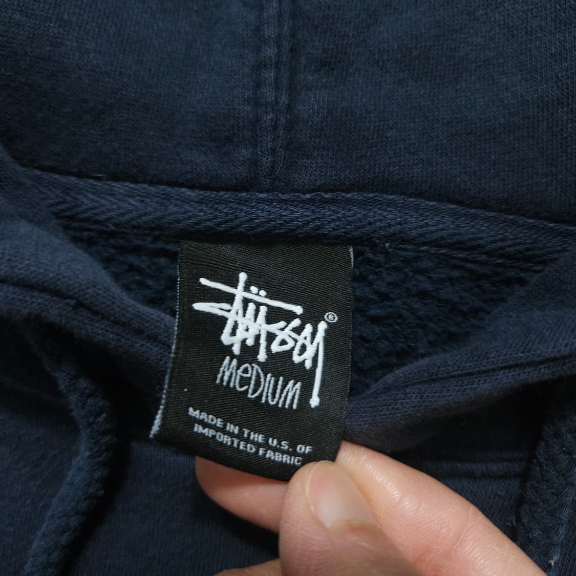 스투시 빅 스탁로고 후드티 M 상품이미지5