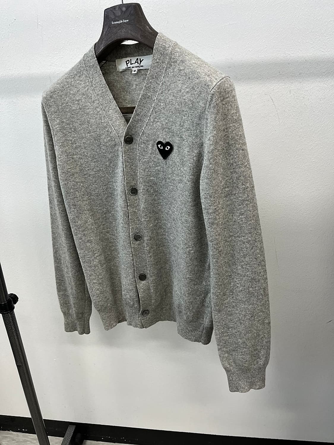 95) 꼼데가르송 블랙와펜 가디건 상품이미지1