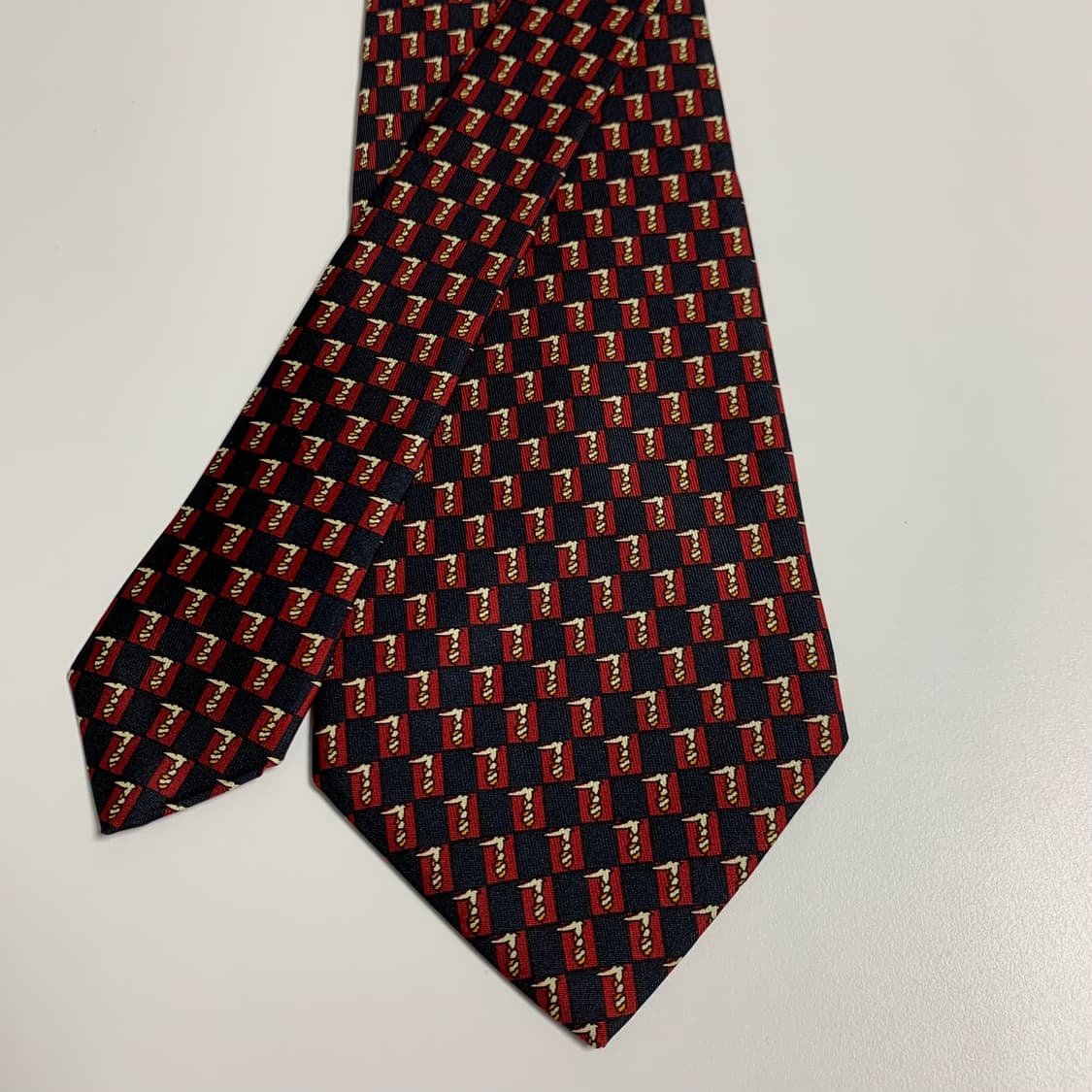 트루사르디 모노그램 명품넥타이 이태리 100실크 A+등급 장폭 상품이미지4