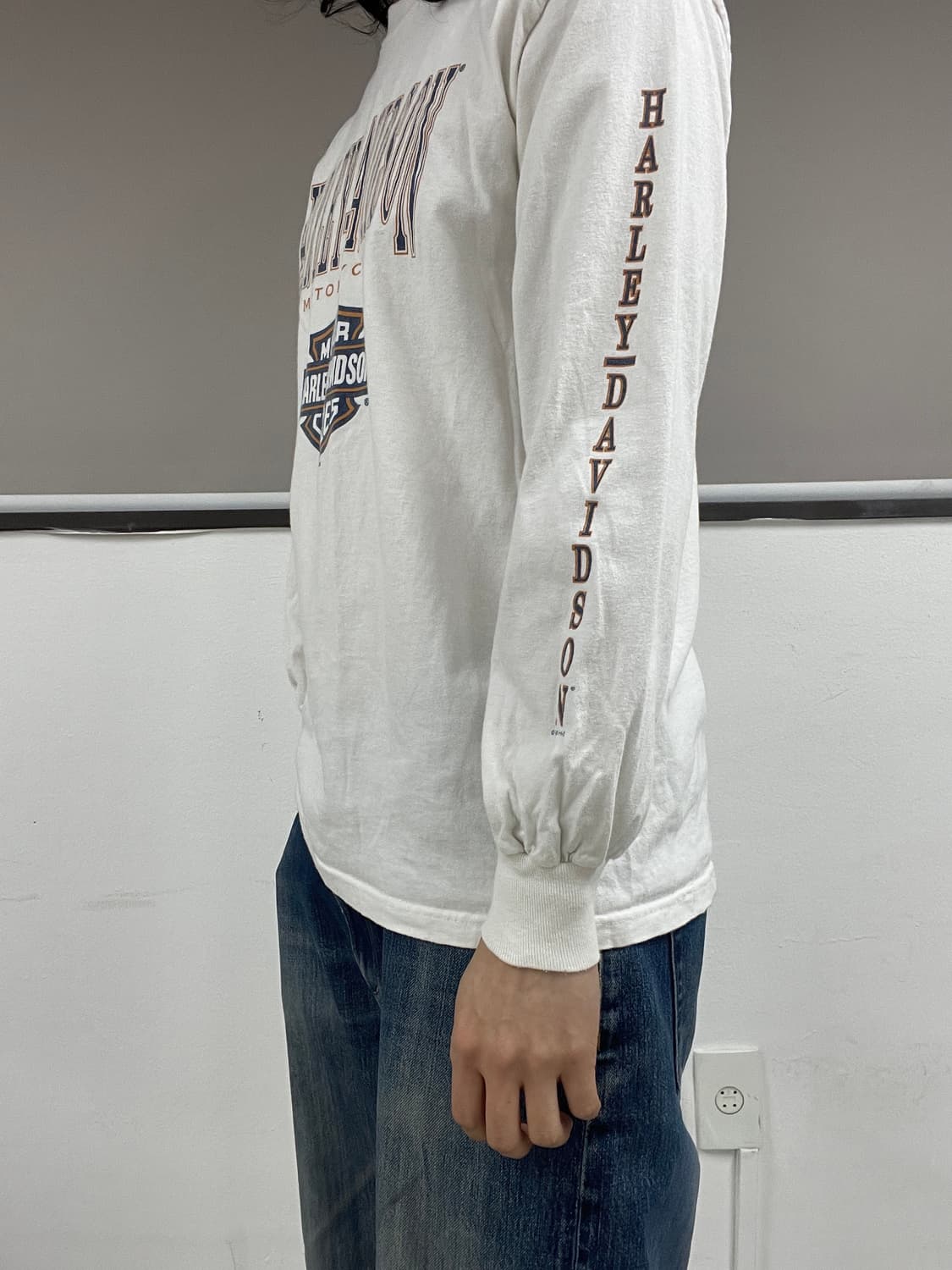 [M] 90s made USA 할리데이비슨 롱 슬리브 긴팔 티셔츠  상품이미지8