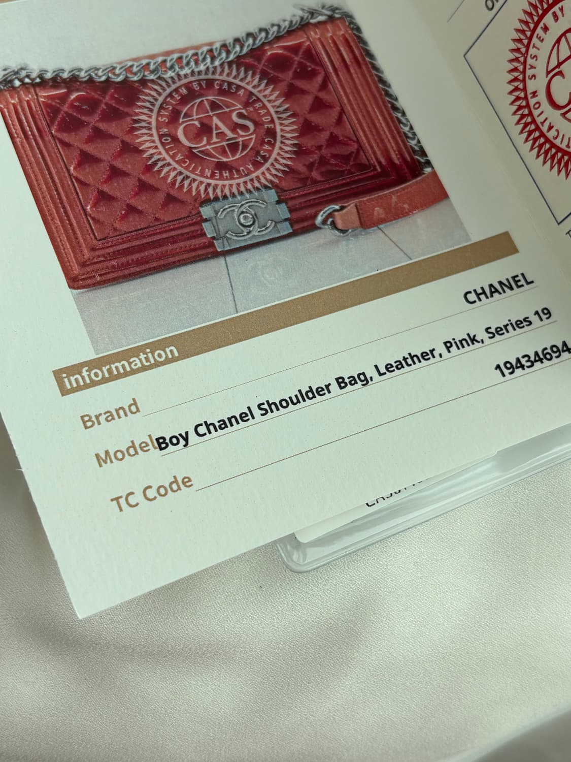 샤넬 보이백 숄더백 핑크 은장 상품이미지7