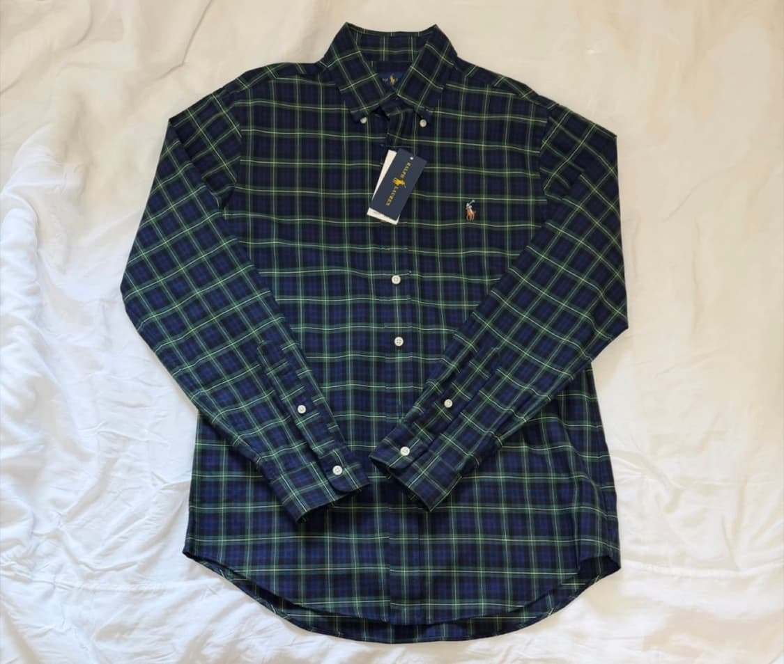 [미 시착 새 상품] 폴로 랄프로렌 타탄체크셔츠 s(남녀공용) 상품이미지2