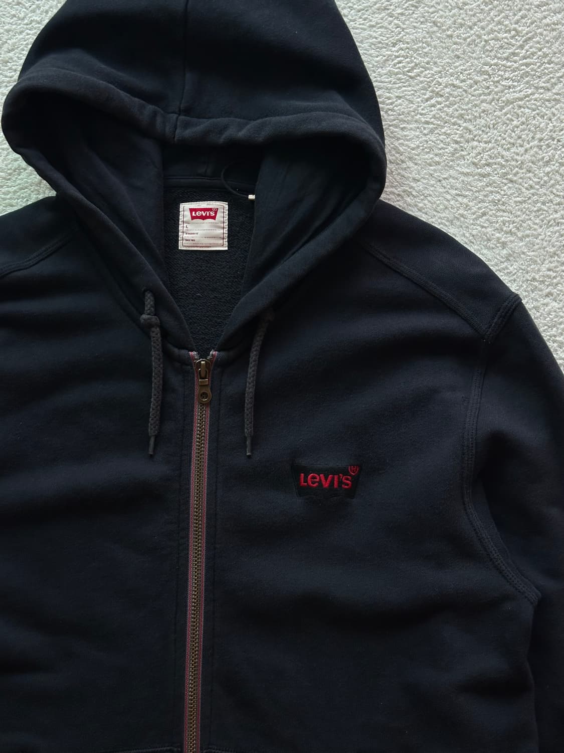 00‘s 리바이스 후드집업 블랙 상품이미지2