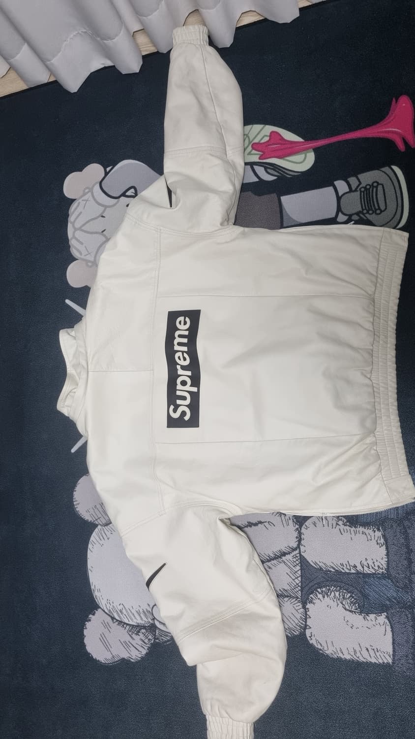 [L] 슈프림 x 나이키 레더 아노락 화이트 - 19FW 슈프림 아노락 상품이미지4