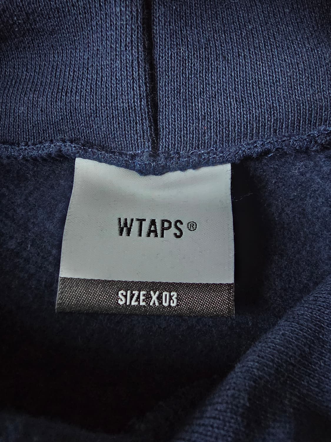 [3] Wtaps 더블탭스 22AW 네이비 후디 상품이미지4