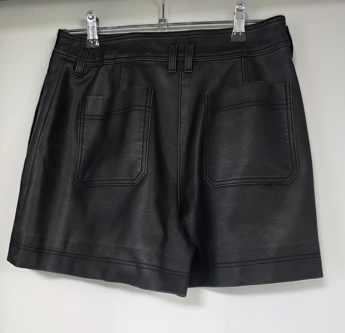 럭키슈에뜨 가죽레더쇼츠반바지 38 / 브라운 블랙톤 상품이미지2