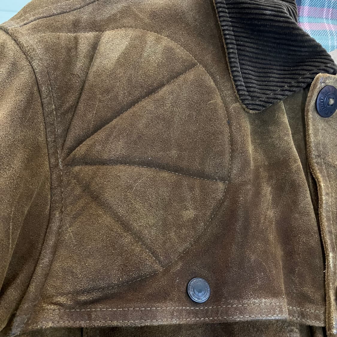 폴로 랄프로렌 스웨이드 송아지가죽 헌팅 자켓 L 상품이미지6