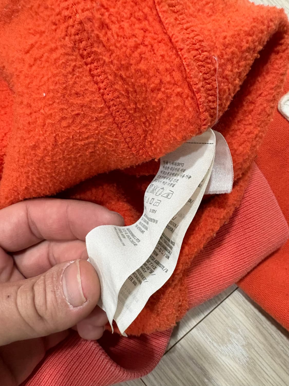 아베크롬비 순록 로고 후드집업 오렌지 상품이미지4