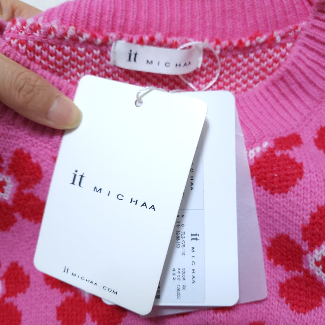 잇미샤 새제품 여성 니트조끼 55 0224 상품이미지4