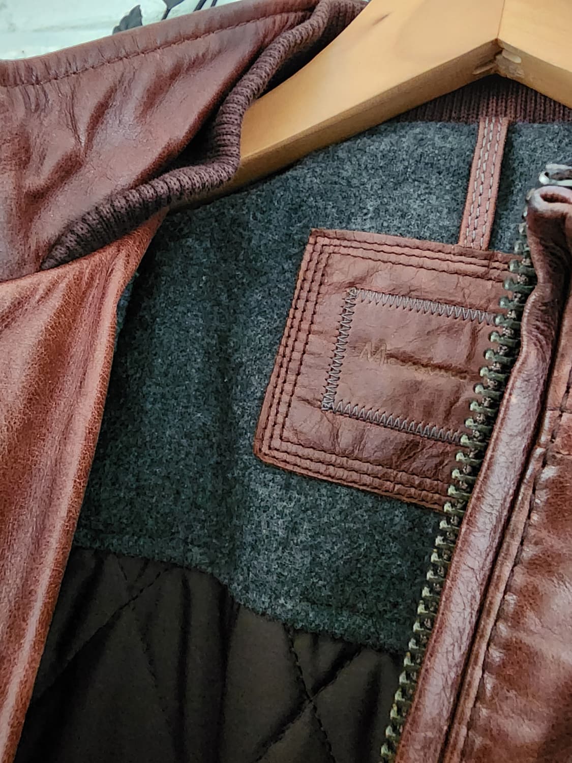 마시모두띠 가죽 점퍼 상품이미지9