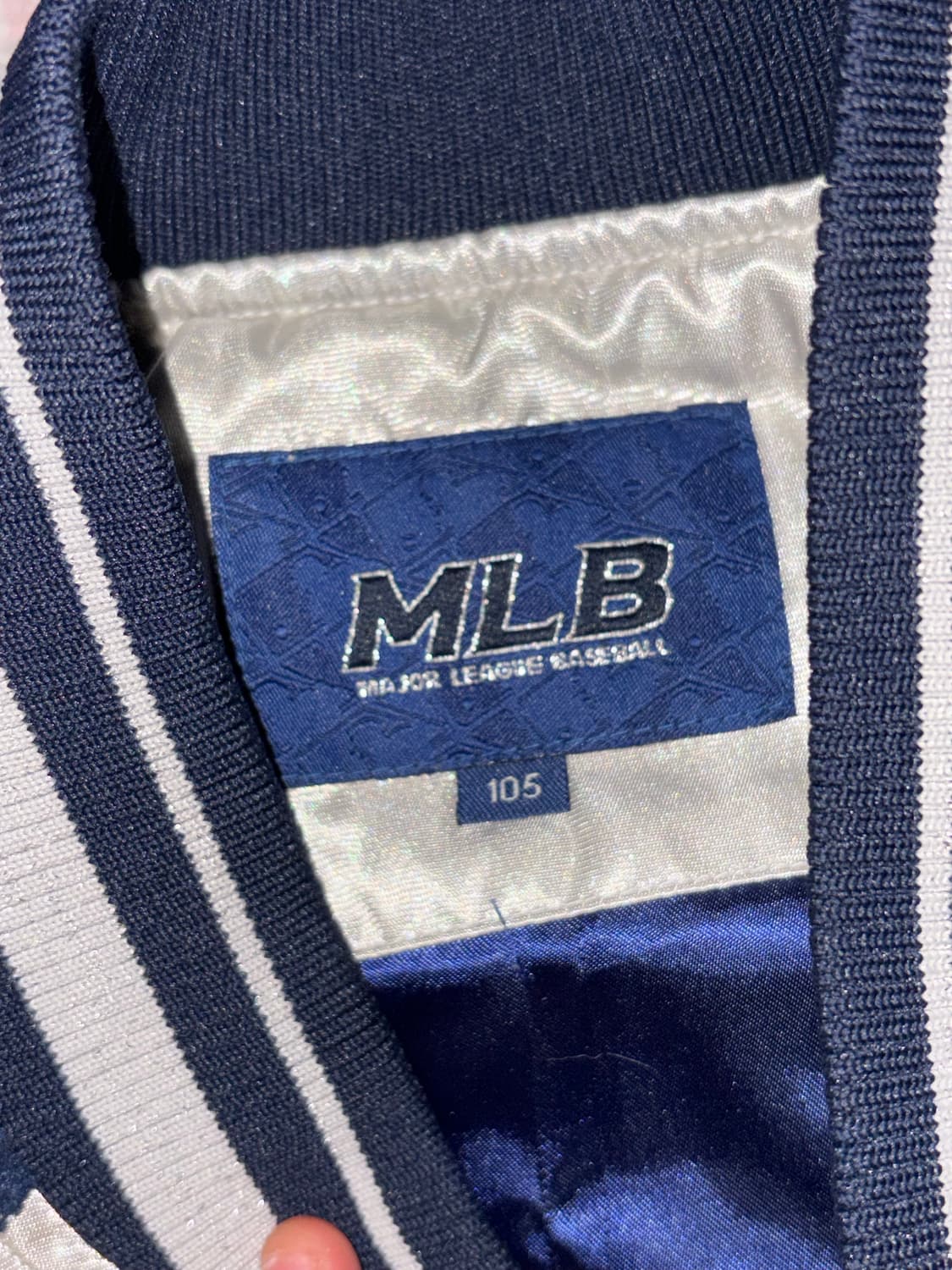 MLB 세인트루이스 카디널스 실버 네이비 바시티 자켓 점퍼 상품이미지2