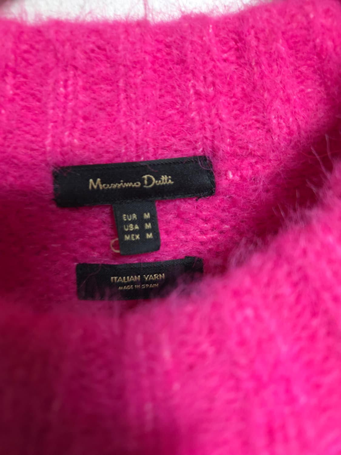 새상품) 마시모두띠 마젠타 핫핑크 울 니트 상품이미지3