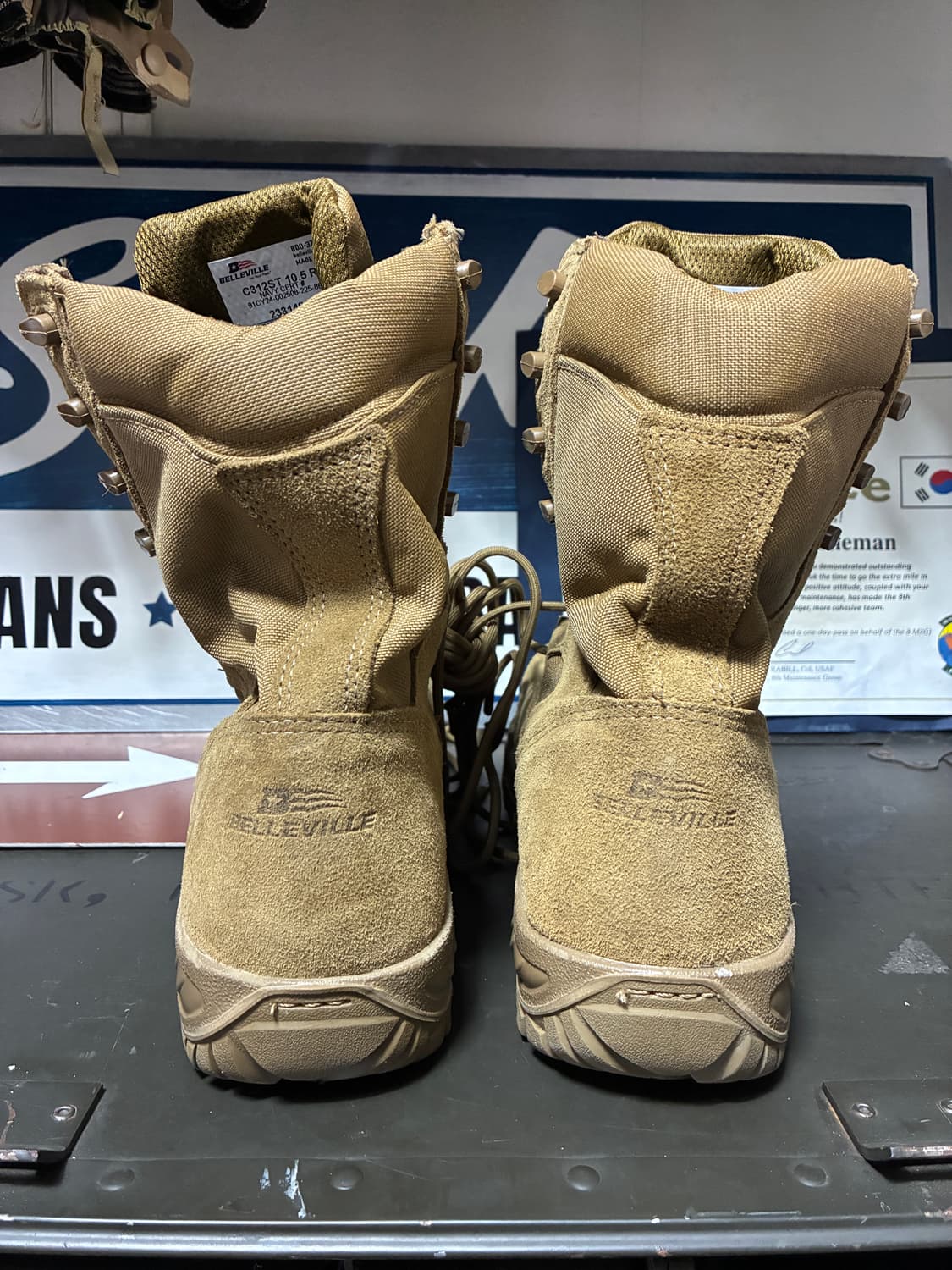 미군 베르빌 군화 (285mm) 비브람 밀리터리 텍티칼 부츠 안전화 상품이미지4