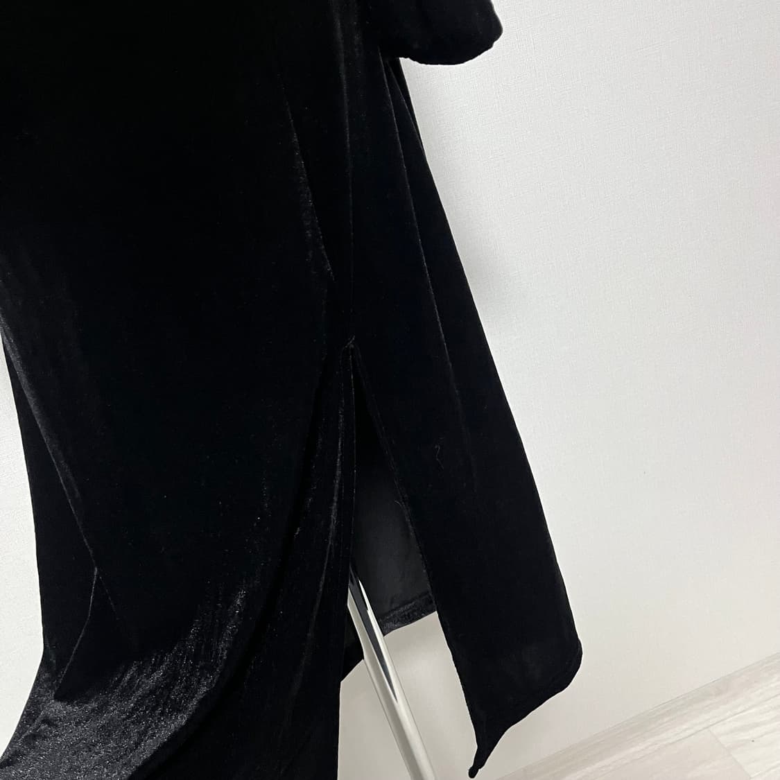 고딕 고스 벨벳 홀터넥 원피스 상품이미지5