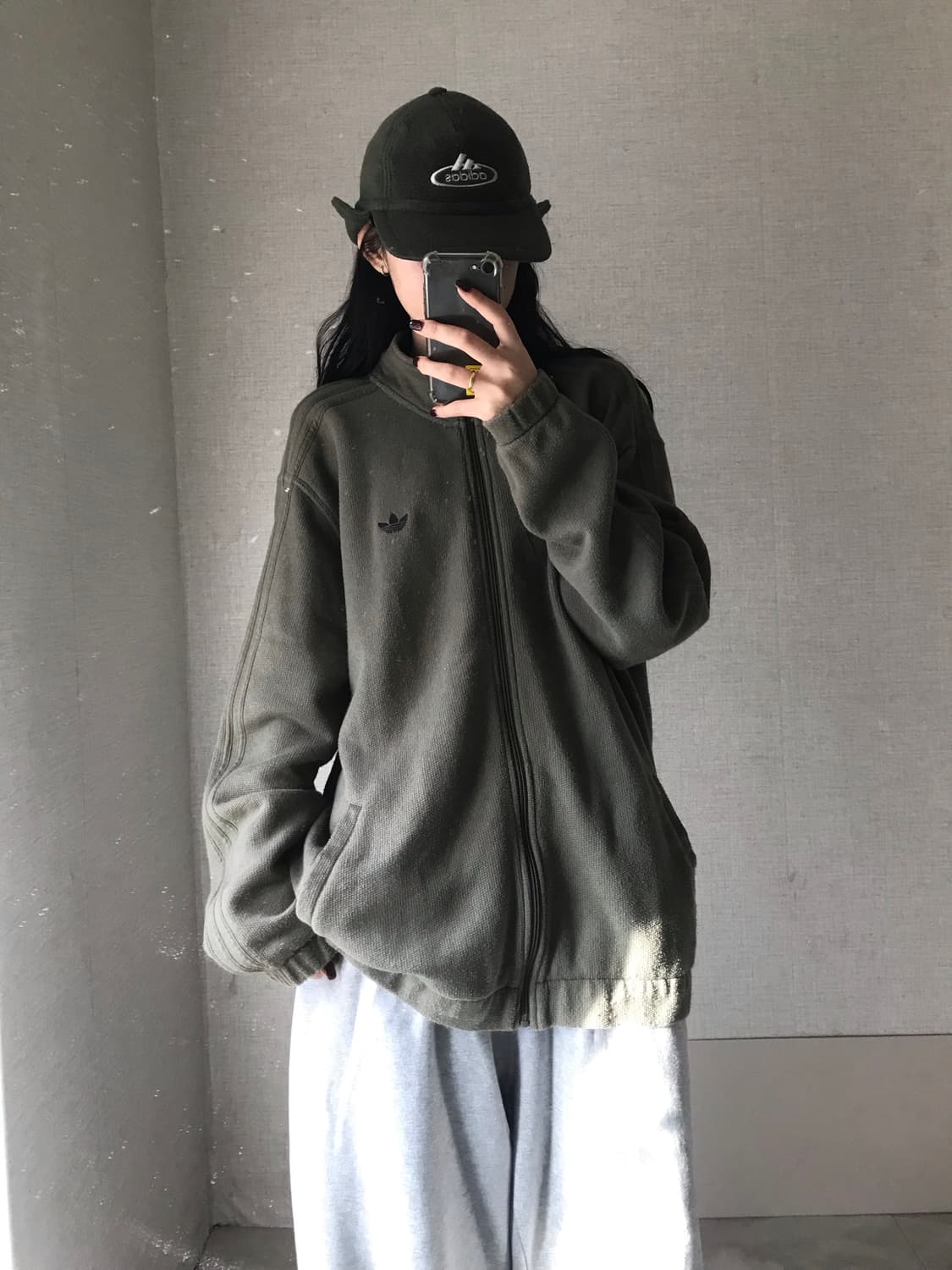 아디다스 카키 부클 져지 상품이미지3
