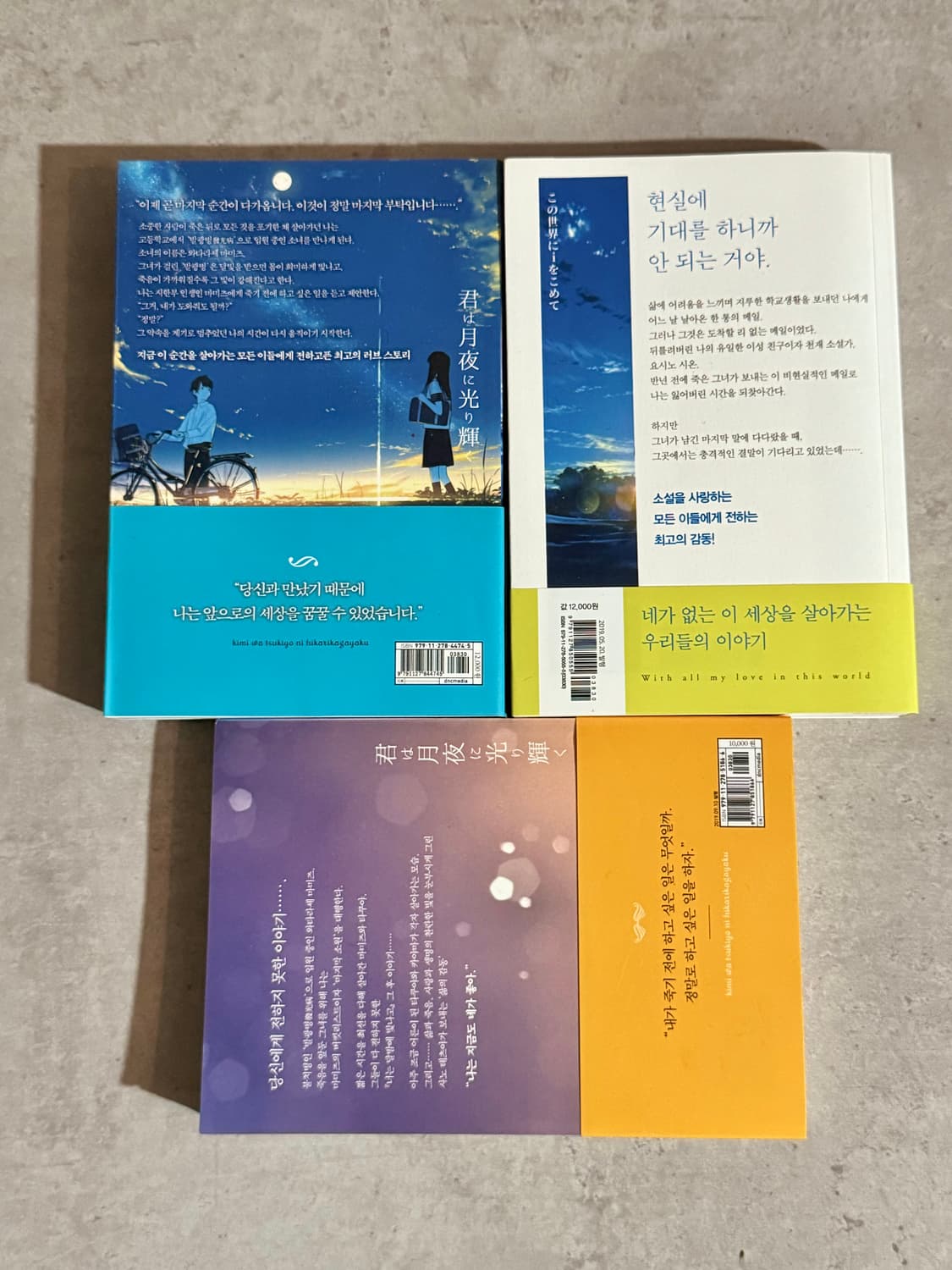 사노 테츠야 단편집 책 모음. 너는 달밤에 빛나고 (초판) 상품이미지5