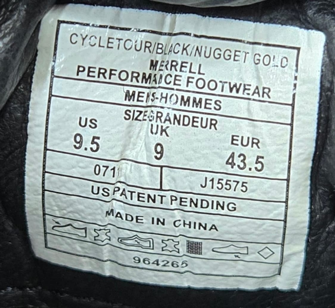 메렐(Merrell) 275mm-  에어 쿠션 블랙 레더스니커즈 상품이미지7