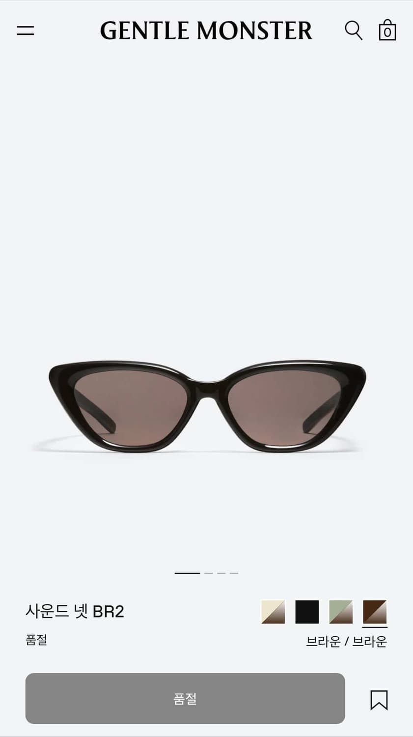 젠틀몬스터 사운드 넷 BR2 다크 브라운 판매 상품이미지2