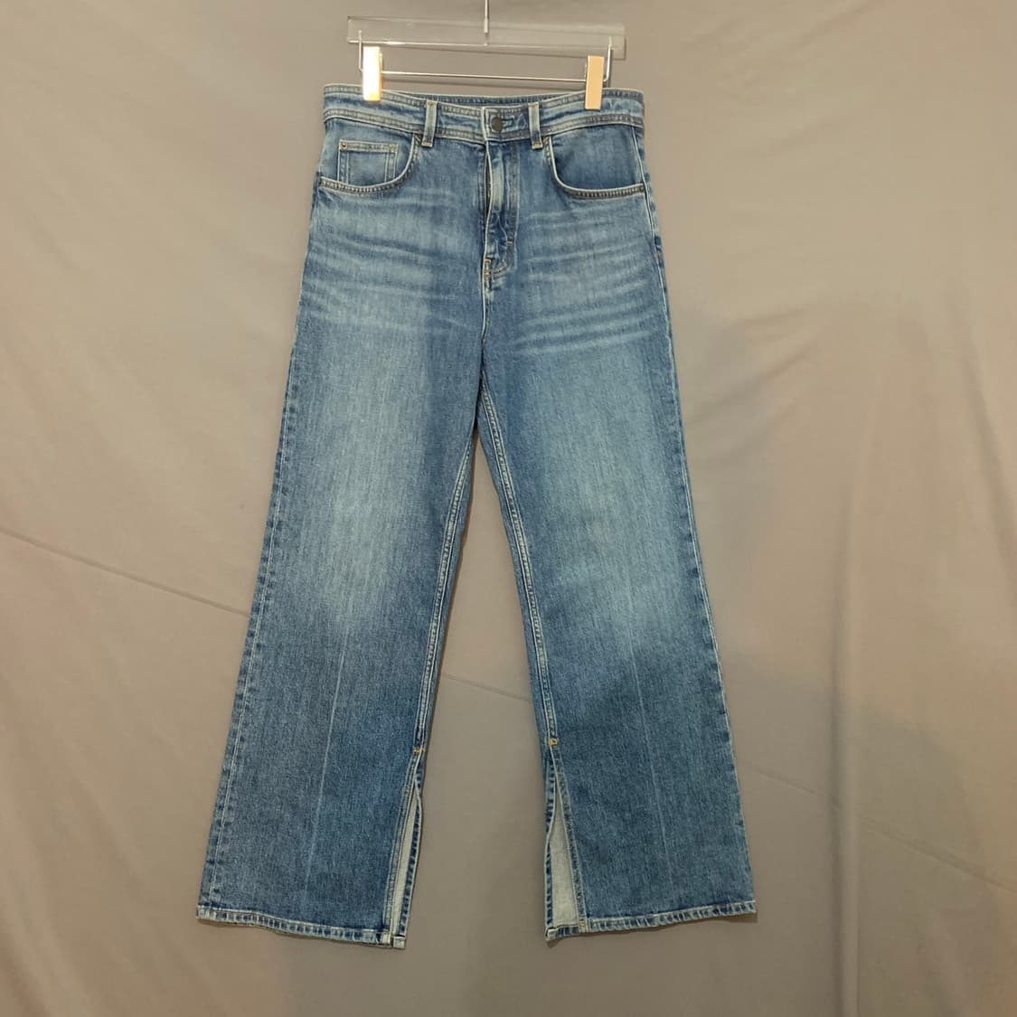 28인치 마시모두띠 밑트임 워싱 스판 데님 청바지 상품이미지1