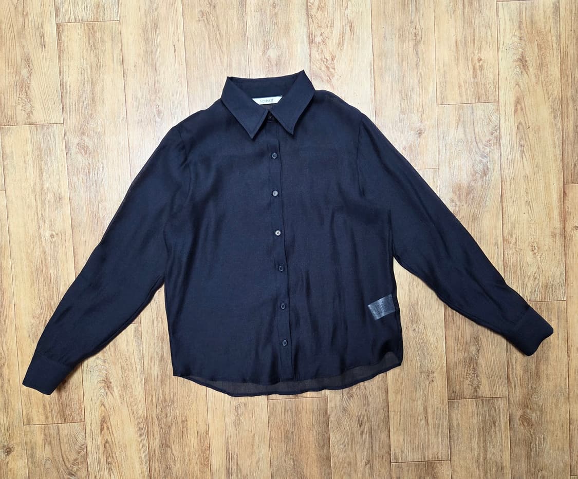 누아르테(NOUARTE) 글렌 시어 블라우스셔츠 55-66 새상품 상품이미지4