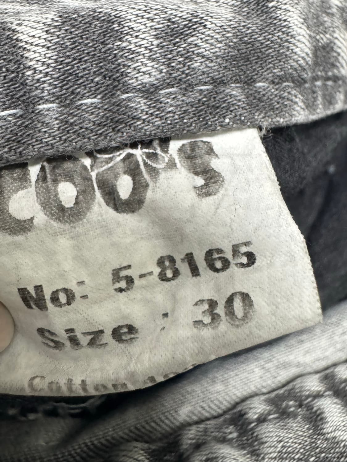 Coo's Vintage 그레이 워싱 부츠컷 데님 팬츠 30 상품이미지6