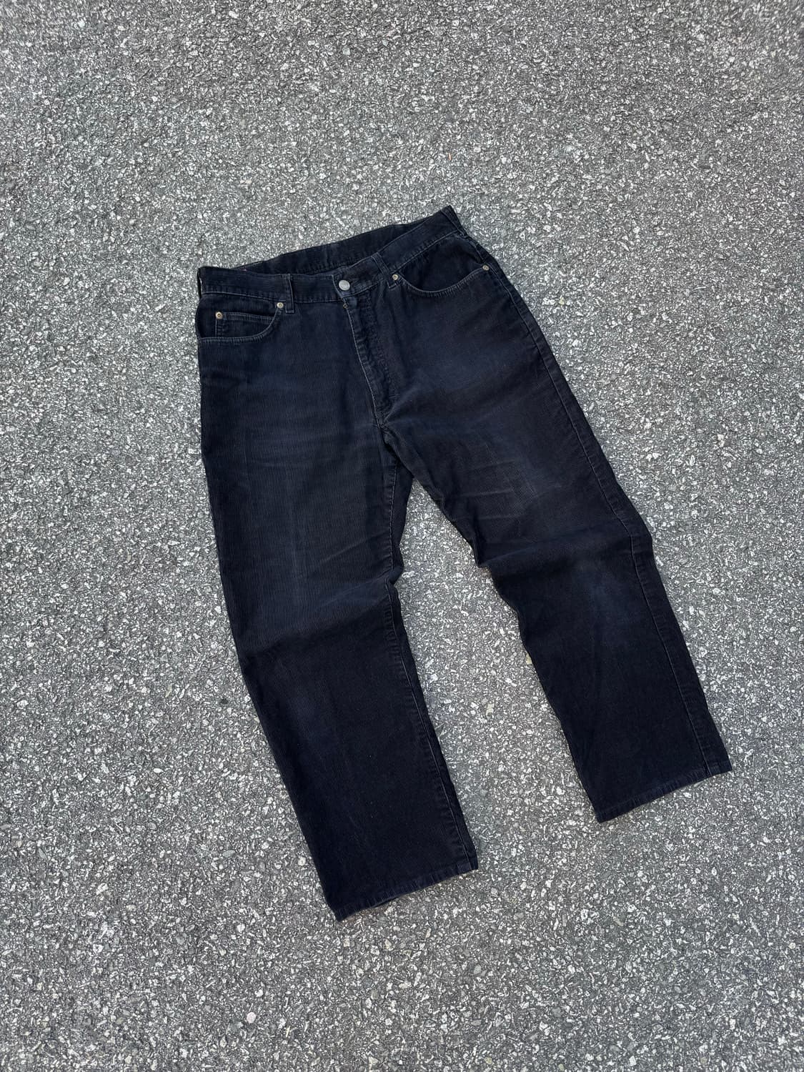 90’s Lee Riders 코듀로이 블랙 팬츠 상품이미지1