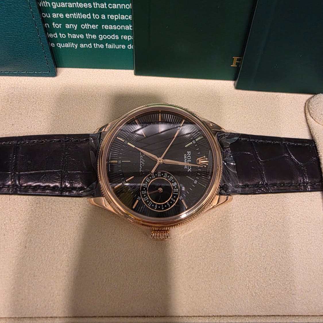 ROLEX Cellini Date 50515 18k로즈골드 오토 39mm 상품이미지1
