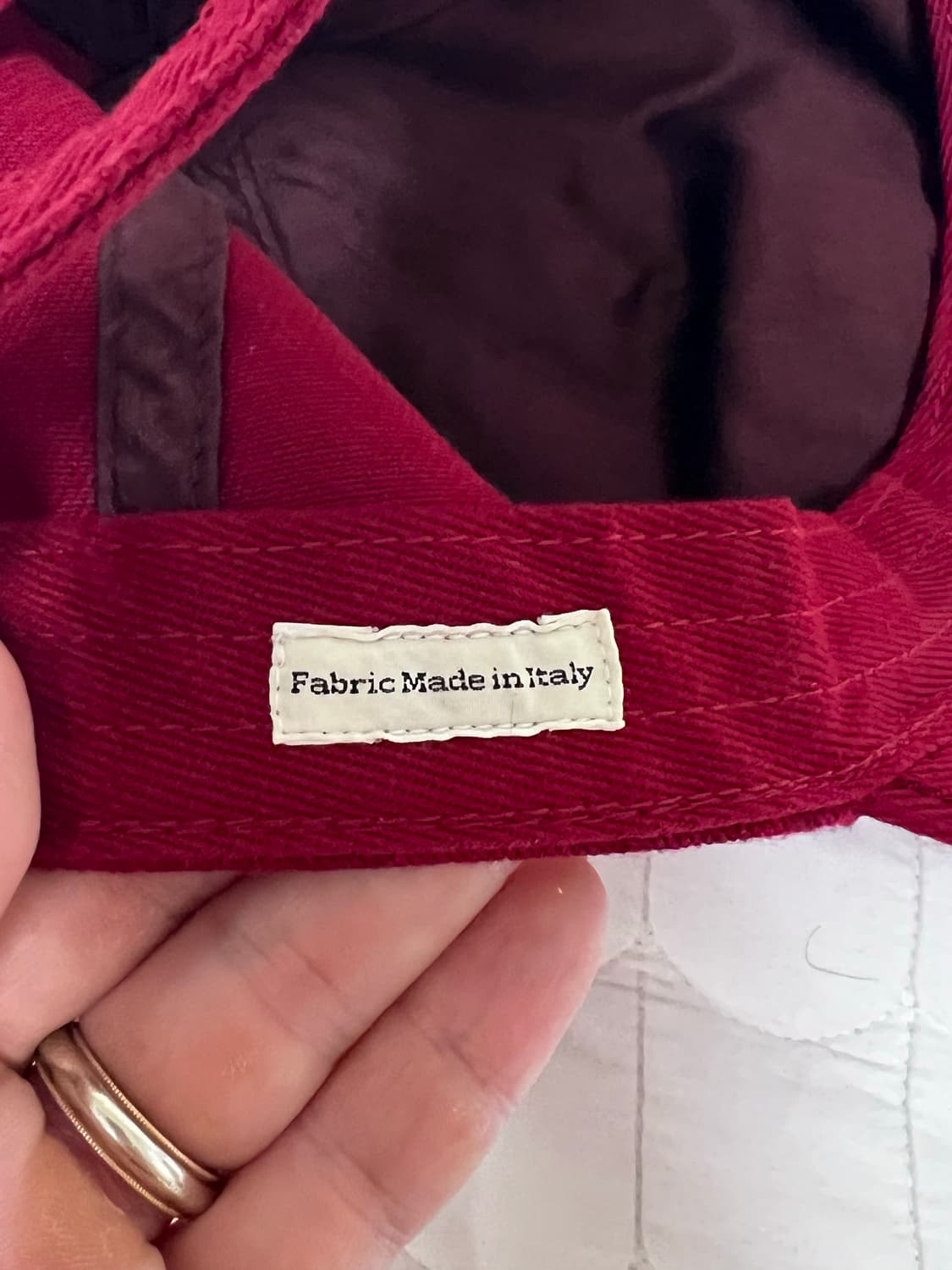 [L] 테프스토어즈 H 볼캡 레드 초판(Italy) 상품이미지3