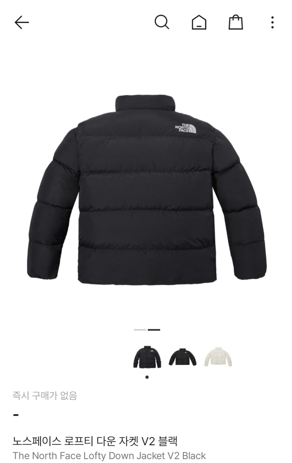 노스페이스 로프티 다운 눕시 상품이미지2