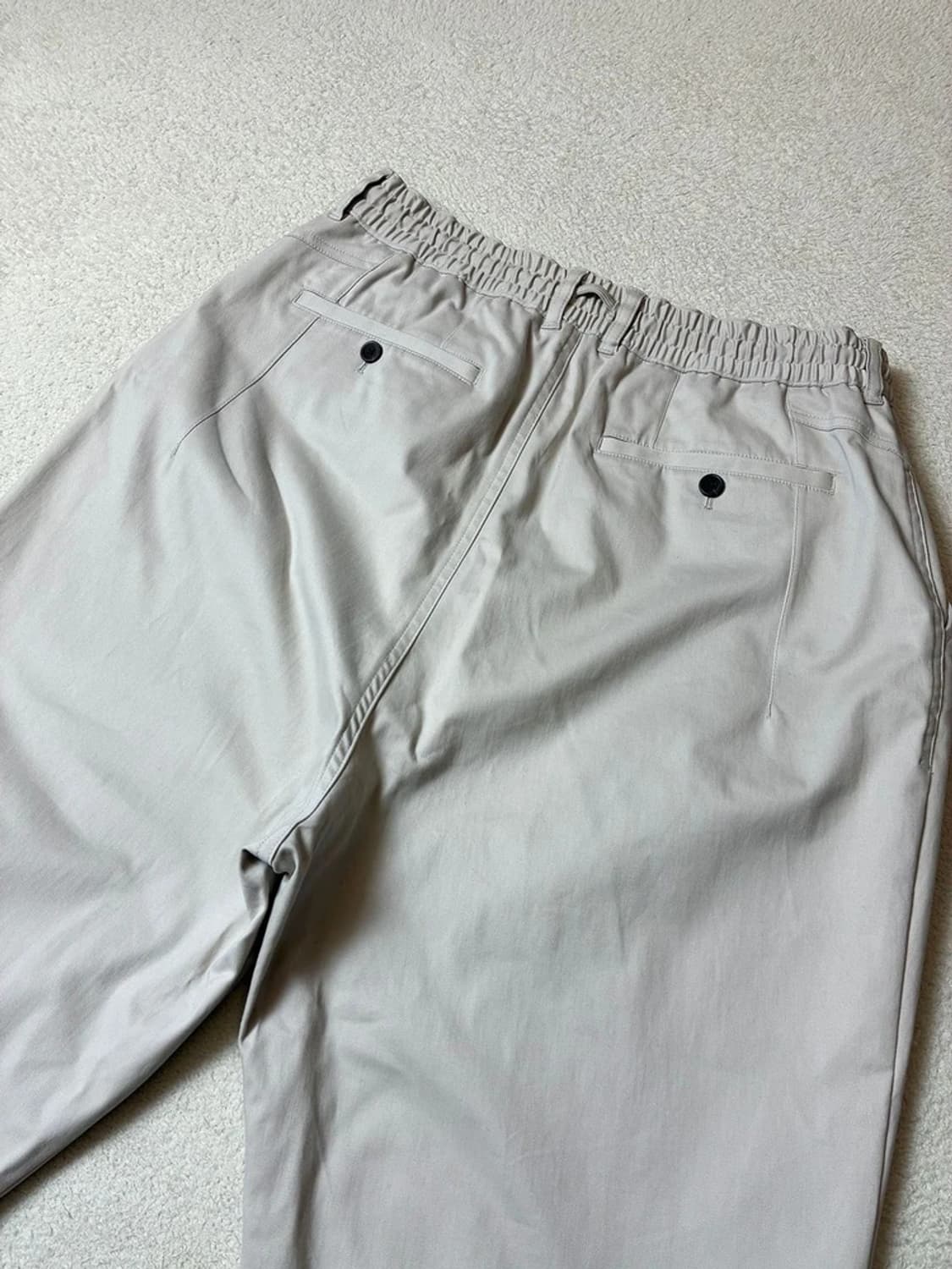 지오송지오 옴므 크롭 투턱 테이퍼드 핏 팬츠 PN7677 상품이미지6