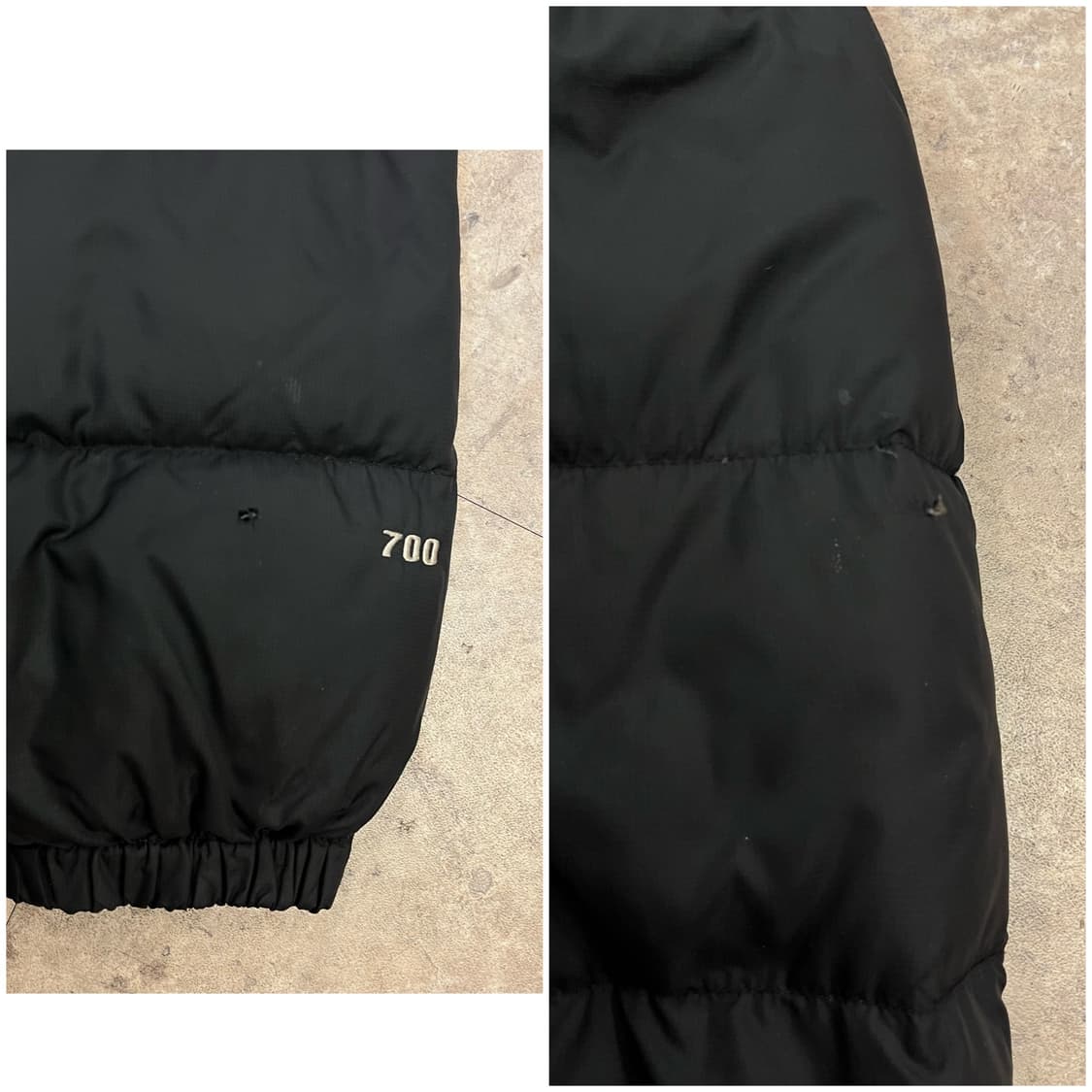 노스페이스 눕시 700 다운 패딩 블랙 L #csz1776 상품이미지9