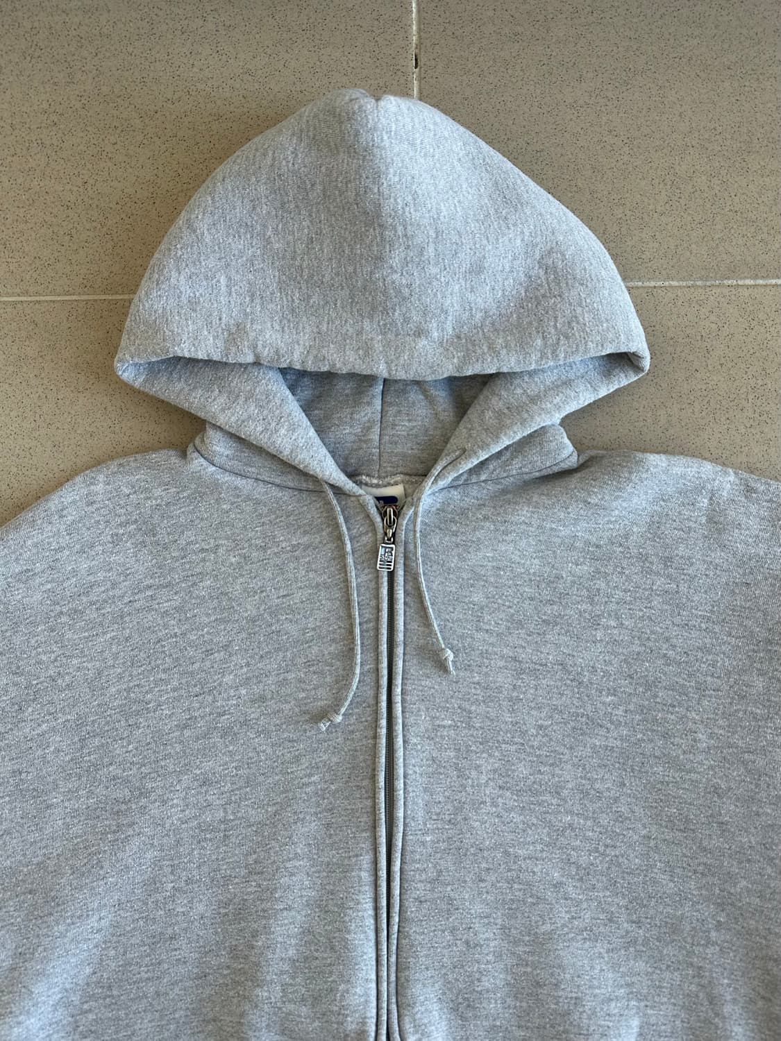 90s 빈티지 러셀 후드집업 그레이 XL USA 상품이미지4