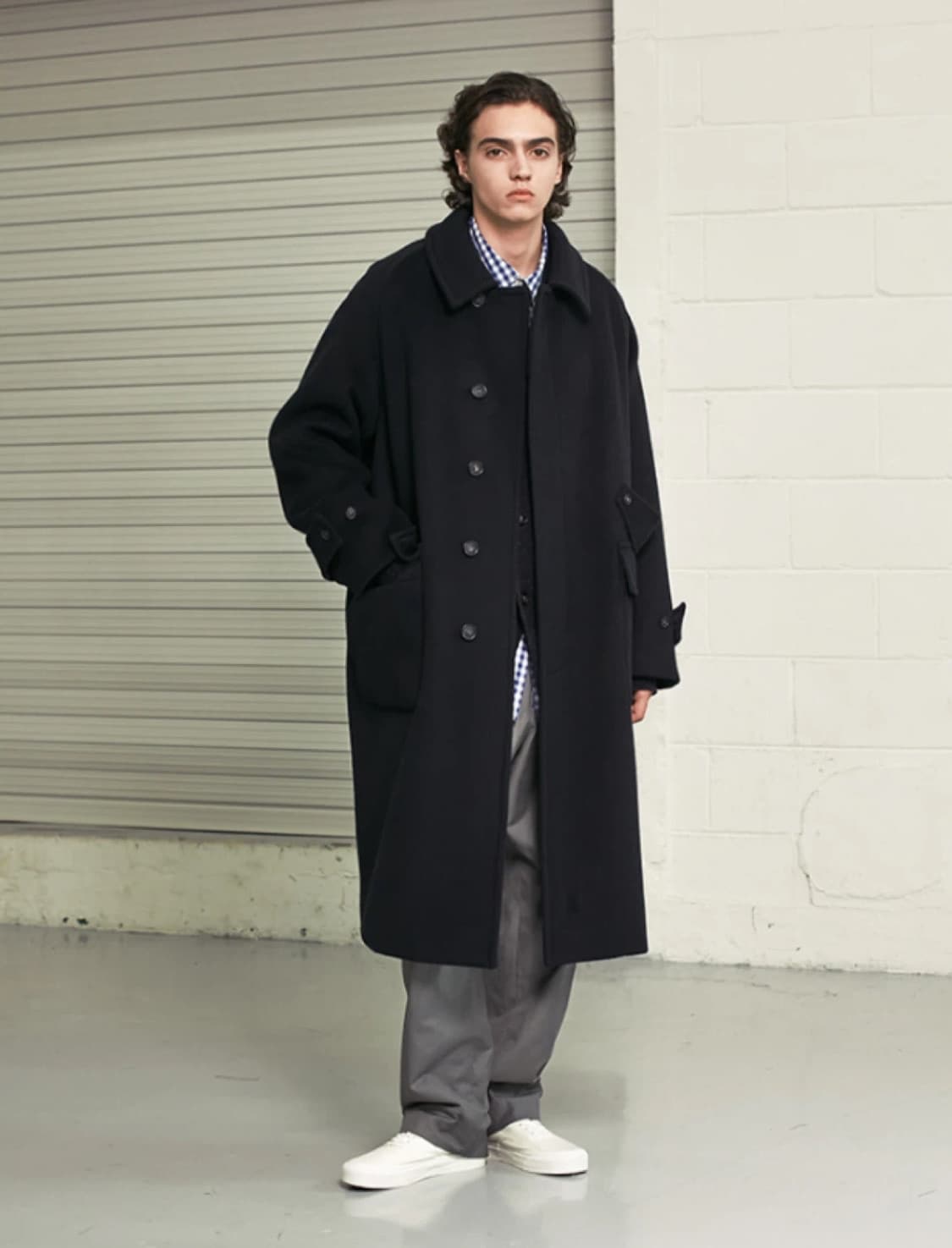 홀리선 윈터포트 울코트 다크네이비 M 상품이미지4