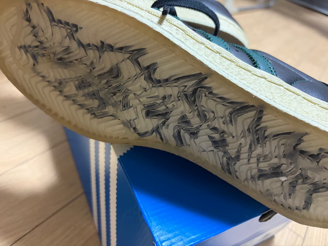 (풀박)아디다스 슈퍼스타 82 코어 블랙 다크 그린 상품이미지5