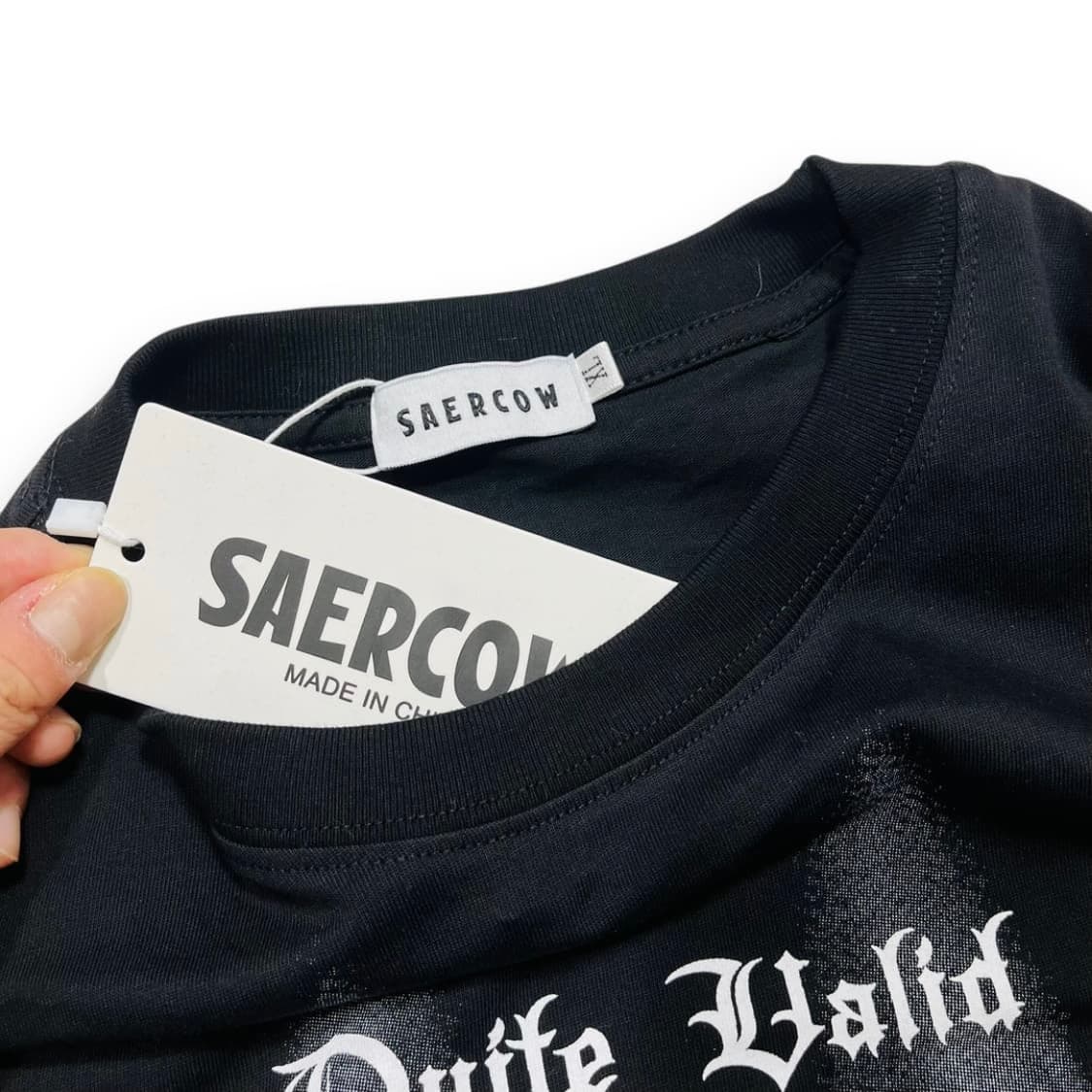 SAERCOW 서브컬쳐 펑크 썬더 이니셜 반팔 티셔츠 상품이미지4