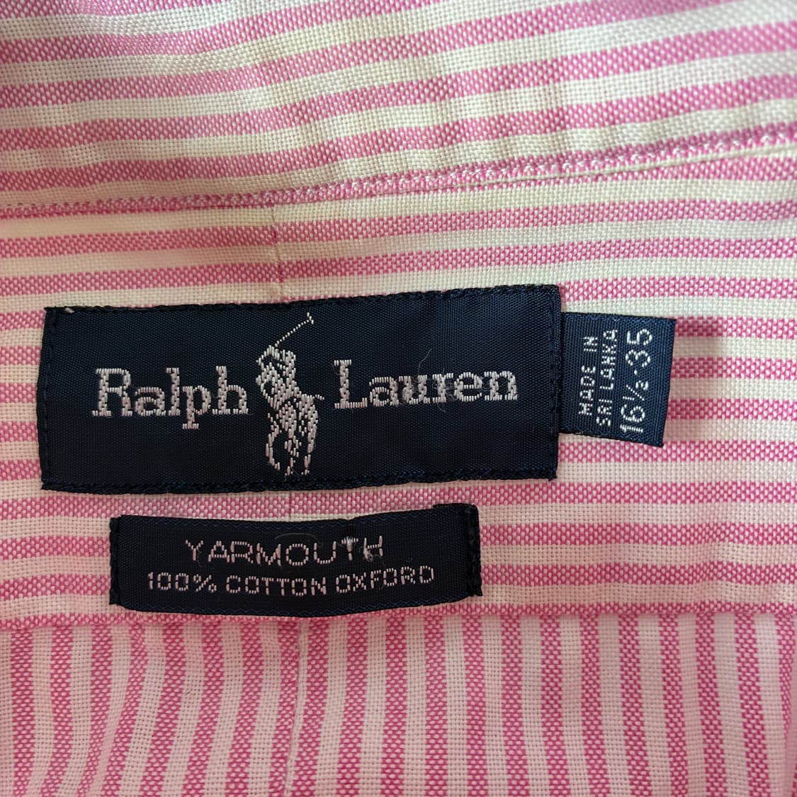 Polo 폴로 랄프로렌 핑크 스트라이프 옥스포드 셔츠 상품이미지4