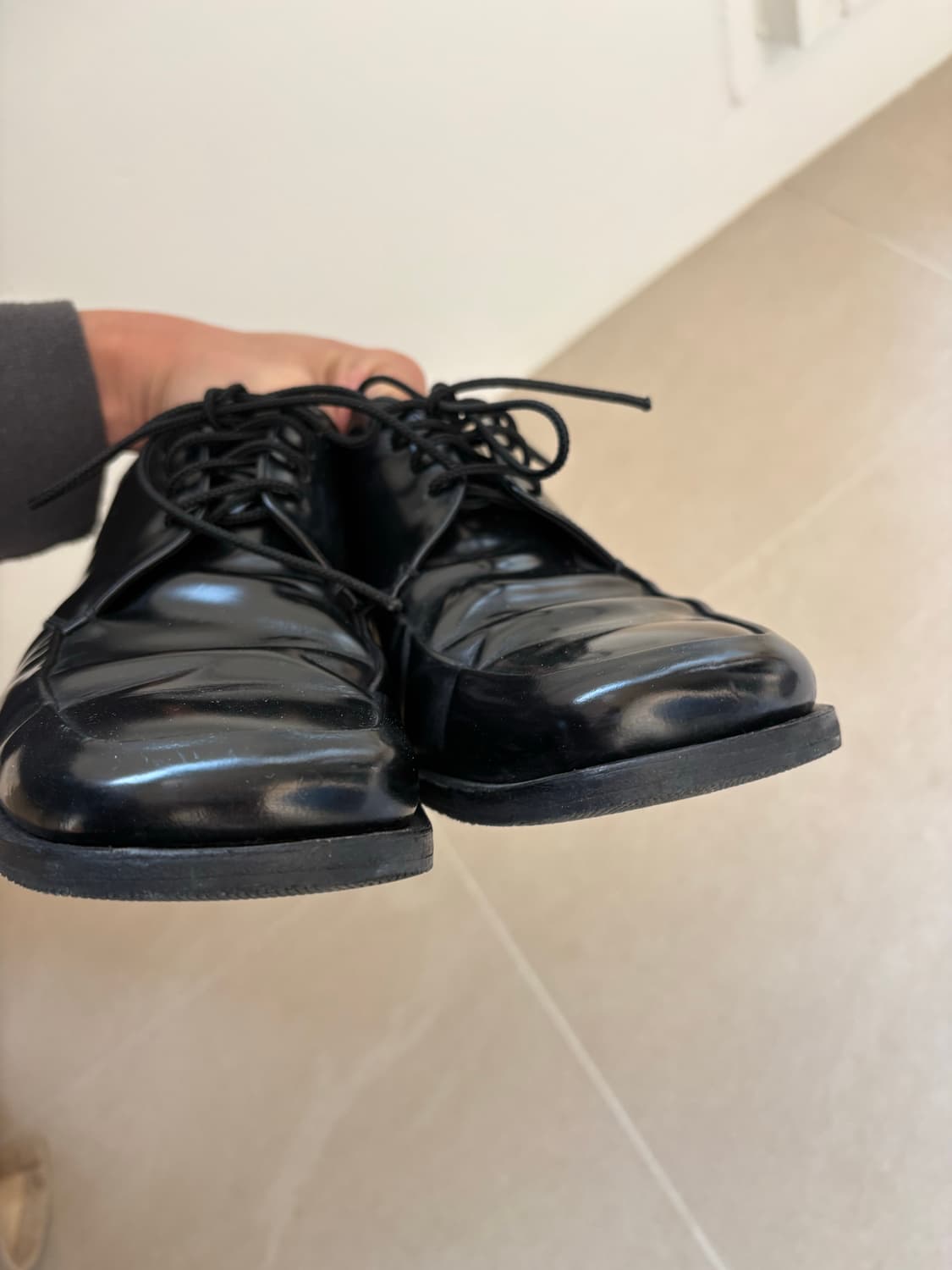 프라다 더비 스퀘어토 uk7 / 260 상품이미지7